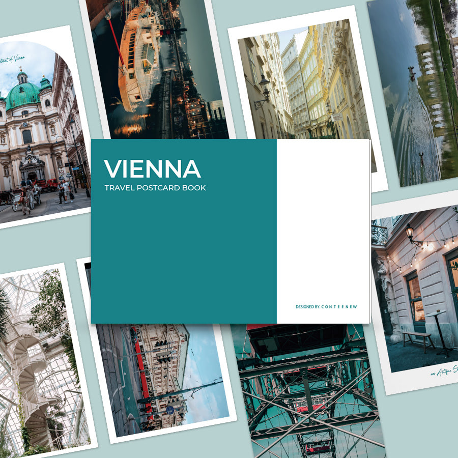Vienna Travel 비엔나 엽서북 여행 감성 도시 포토 18장 패키지
