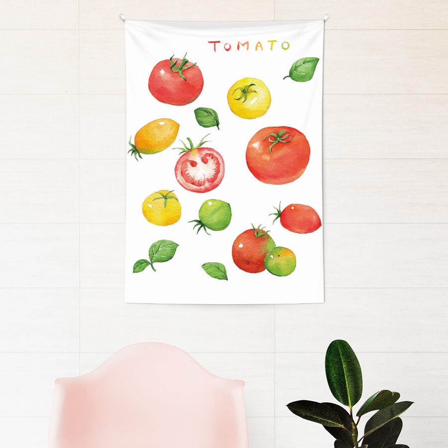 토마토 모소 천 패브릭 포스터 A규격
