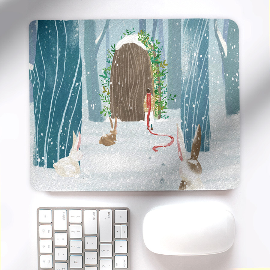 겨울은 따스함을 숨기고, 솜SOM 마우스 패드 작품 디자인