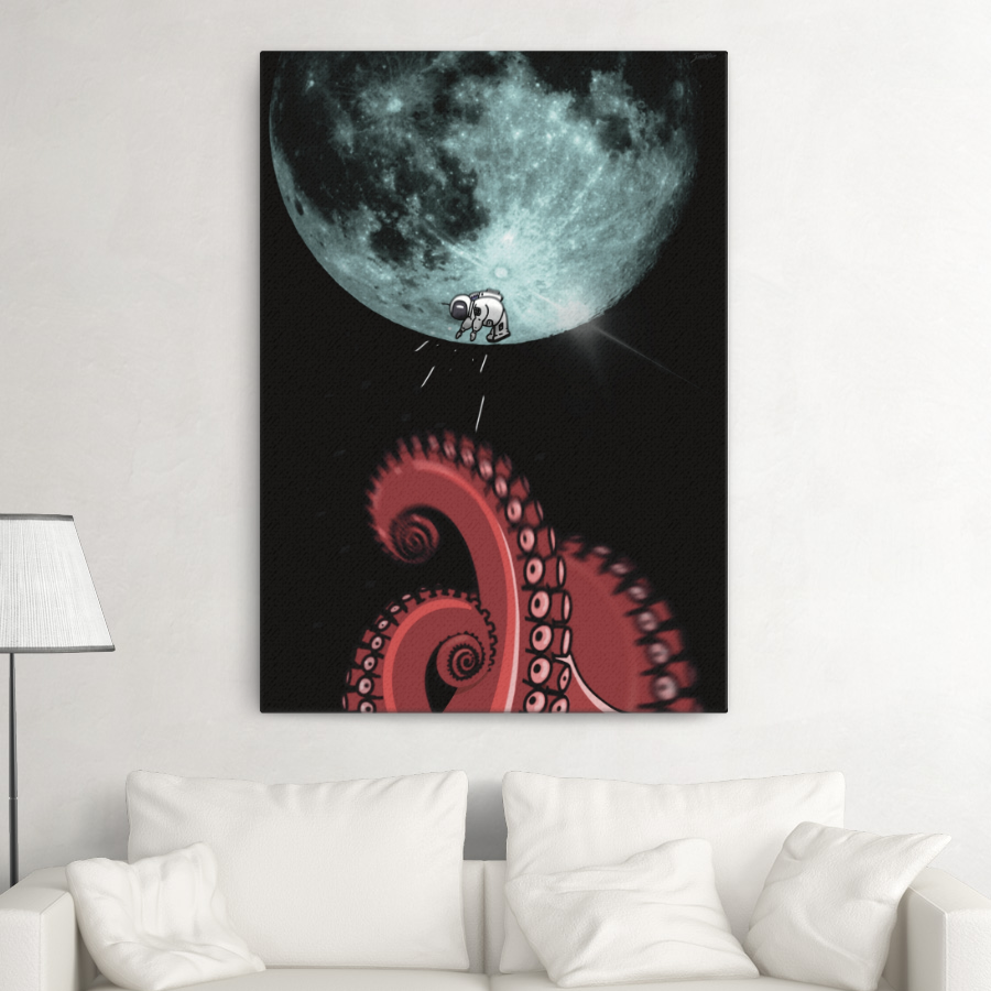 Space Octopus - 글림작가임진순 캔버스 액자