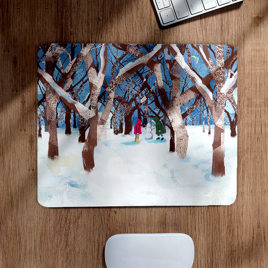 겨울 그리고 추억, 권우희 마우스 패드 명화 작품 그림 디자인