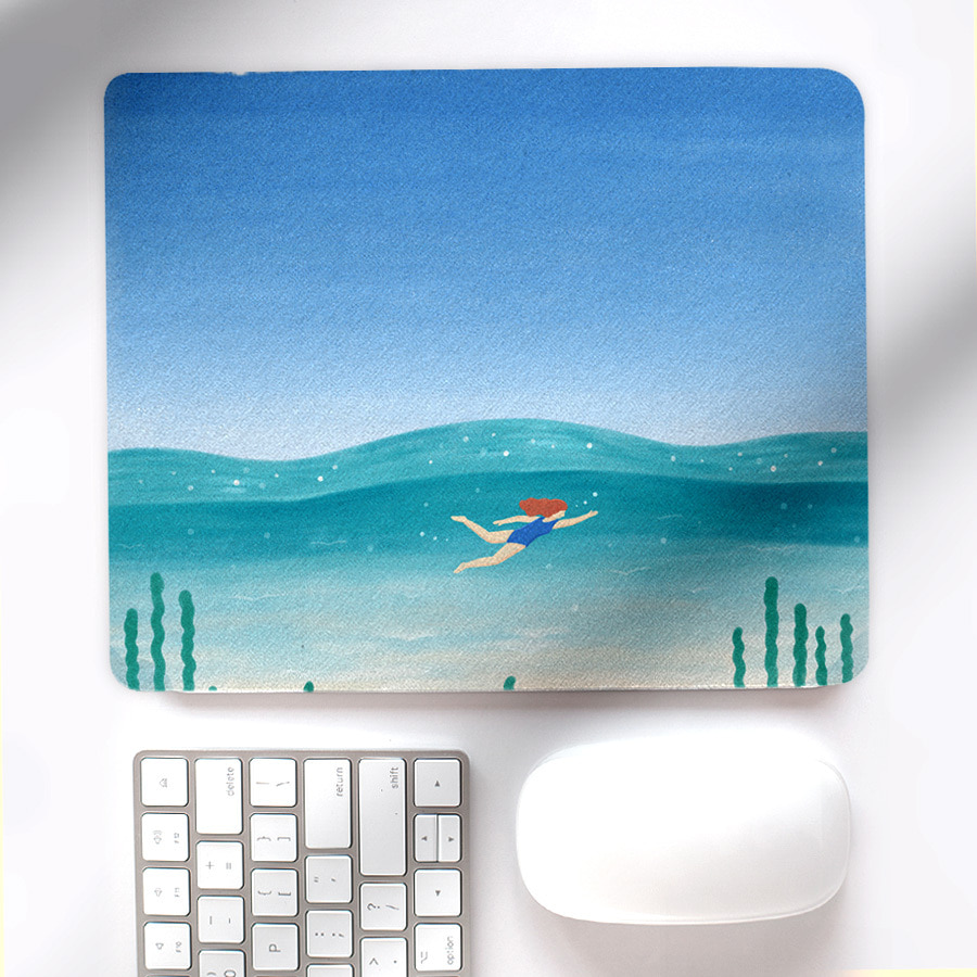 여름바다, 그양 마우스 패드 명화 작품 그림 디자인 일러스트