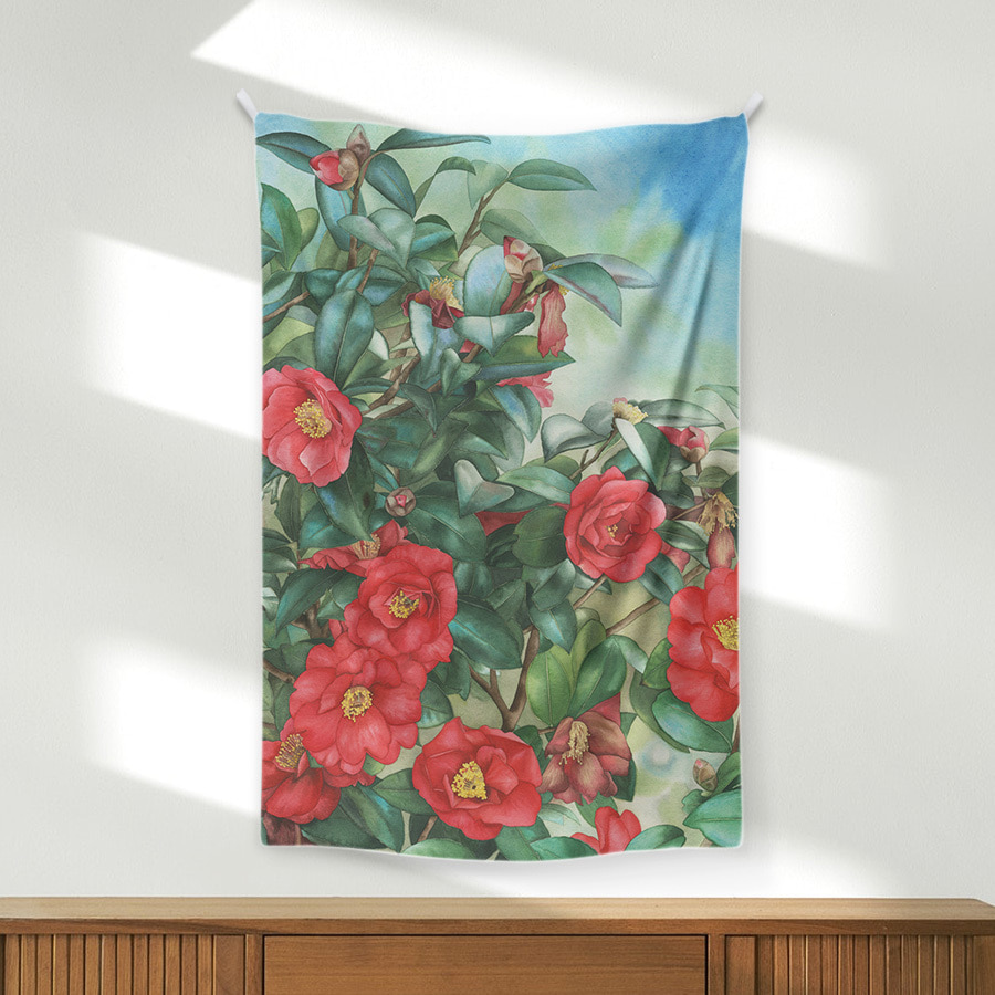 동백숲 camellia forest soomong 쉬폰 포스터