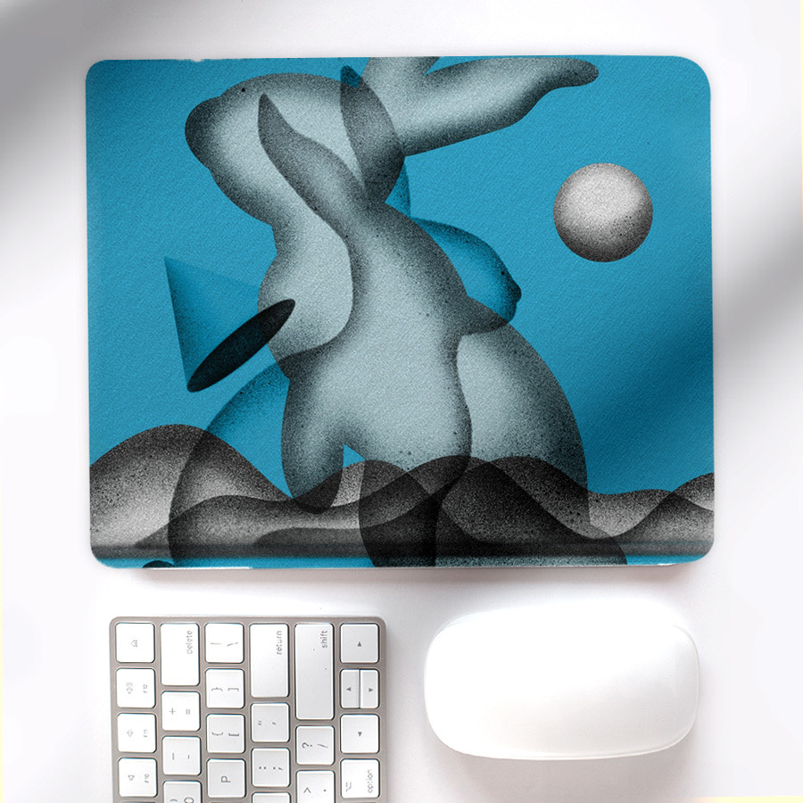 Pointage Rabbit, 글림작가 임진순 마우스 패드 명화 작품 그림 디자인 일러스트