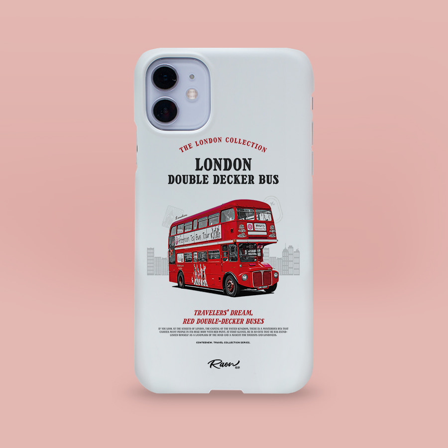 런던 이층버스 라온  아이폰 갤럭시 폰케이스