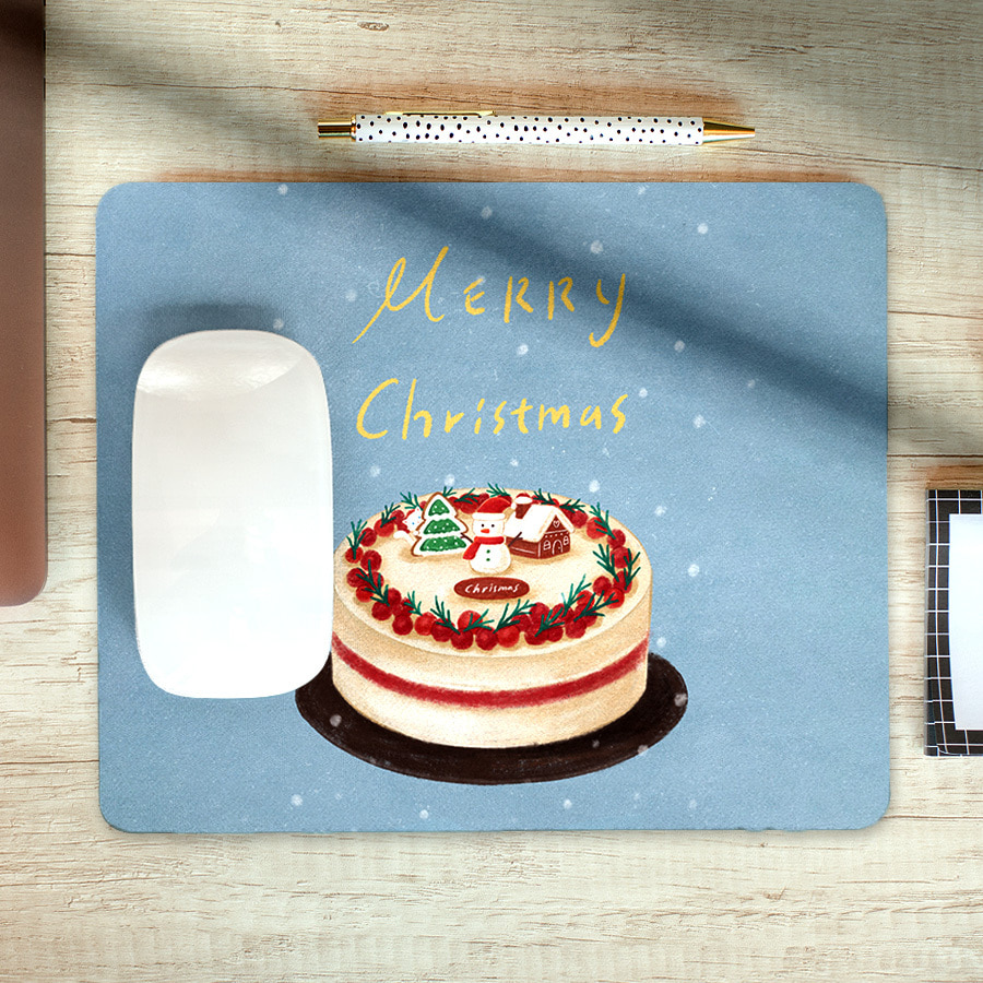 크리스마스 케이크, 그양 마우스 패드 명화 작품 그림 디자인