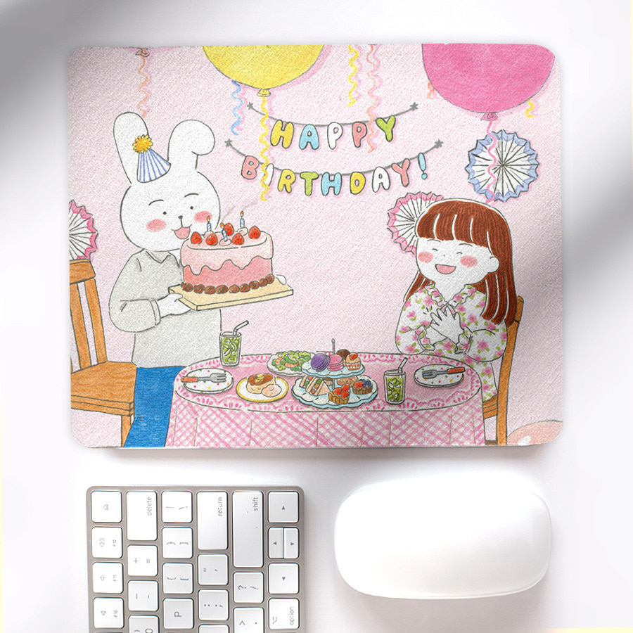 생일 축하해, 근홍 마우스 패드 작품 디자인