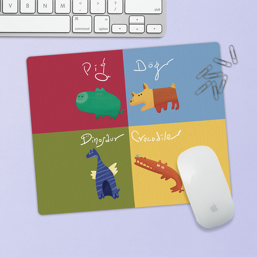 Animal Name Card, 글림작가 임진순 마우스 패드  