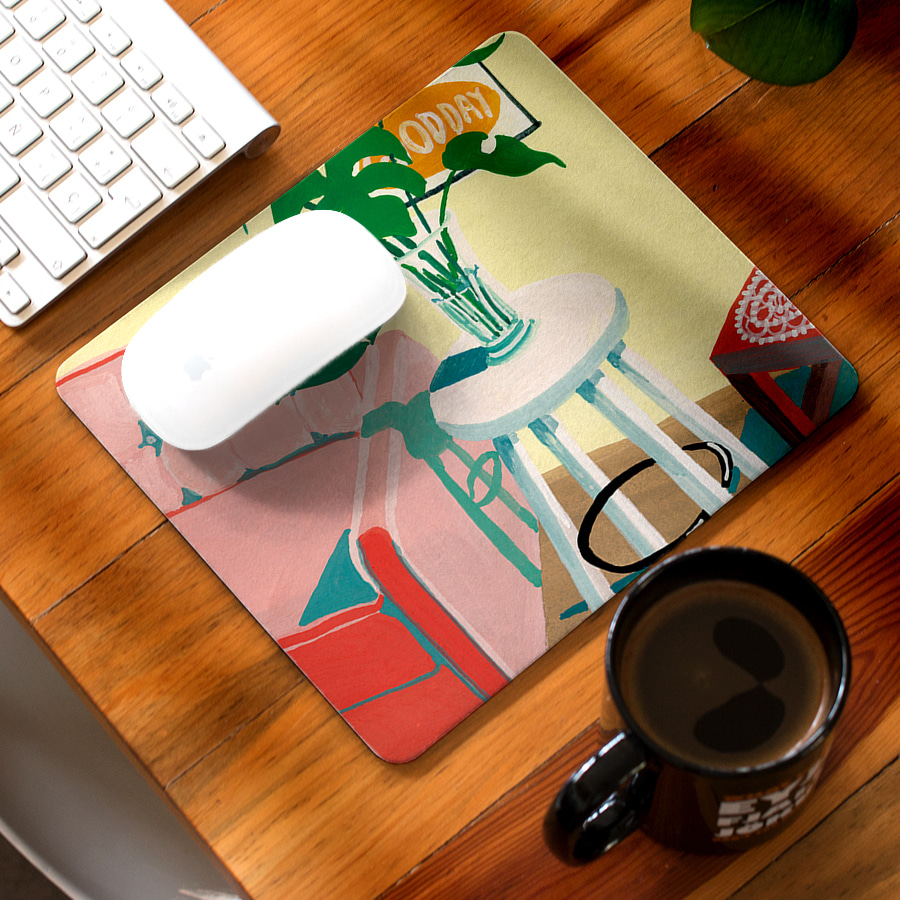 새로운오늘, 이호석탄 마우스 패드 명화 작품 그림 디자인