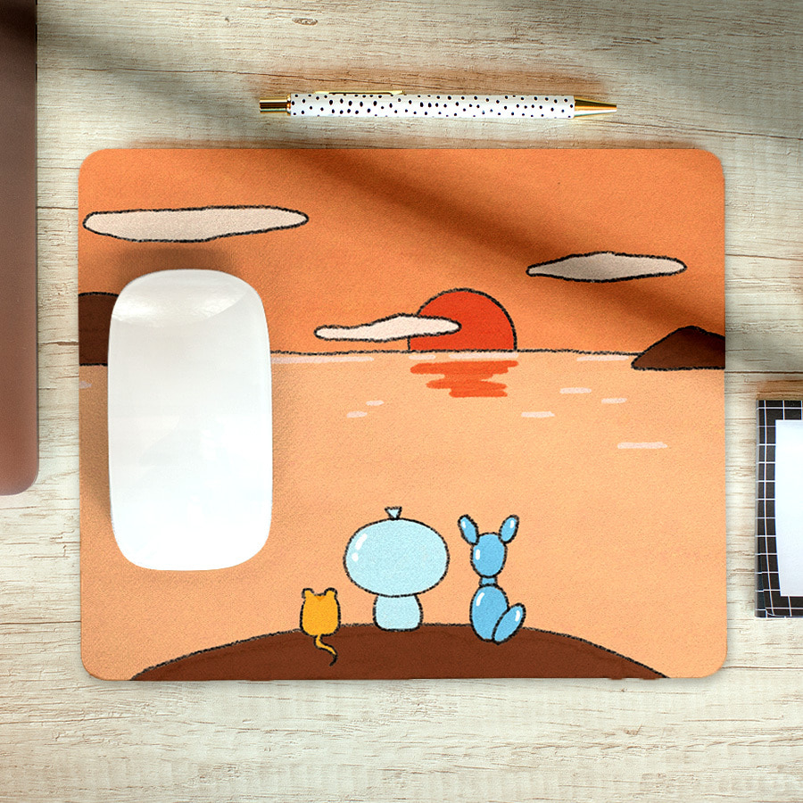 풍선아이의 새해맞이, Taru 마우스 패드 명화 작품 그림 디자인