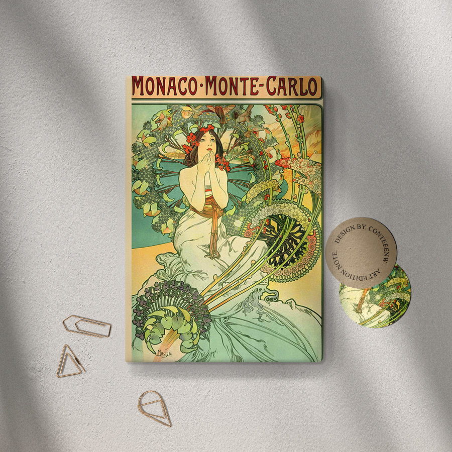 Monaco Monte Carlo, 알폰스 무하 레더 커버 노트