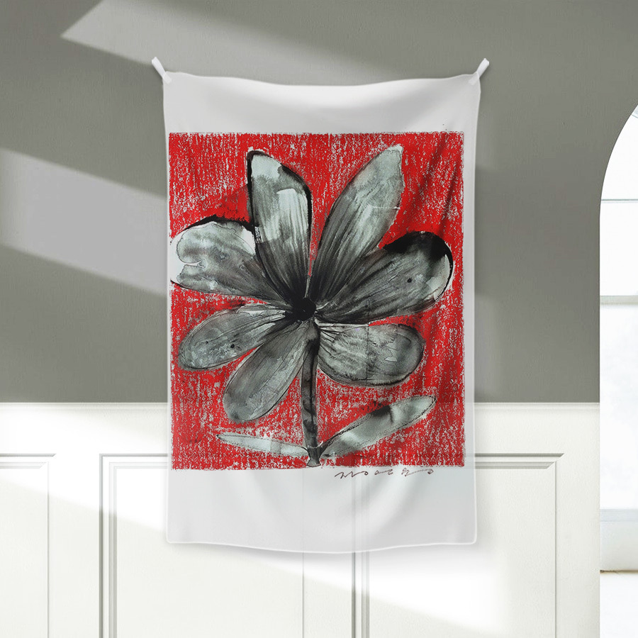 청암부인꽃, 장은용 쉬폰 포스터 패브릭 대형 명화 그림 태피스트리 액자
