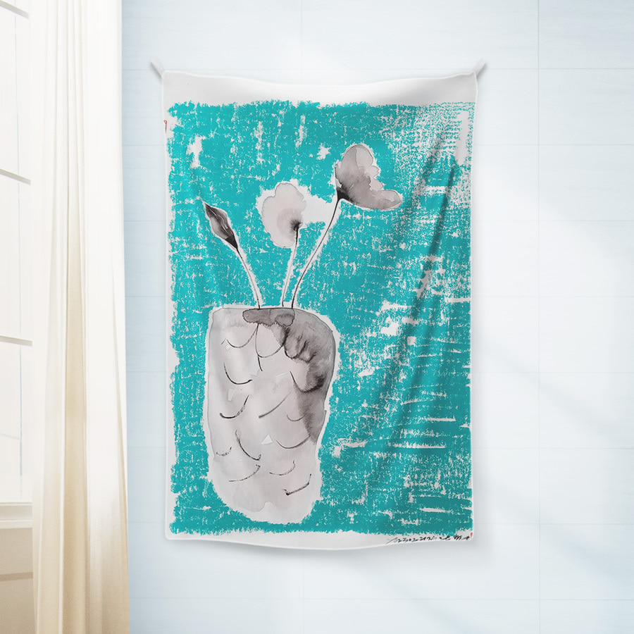 효원이꽃, 장은용 쉬폰 포스터 패브릭 대형 명화 그림 태피스트리 액자