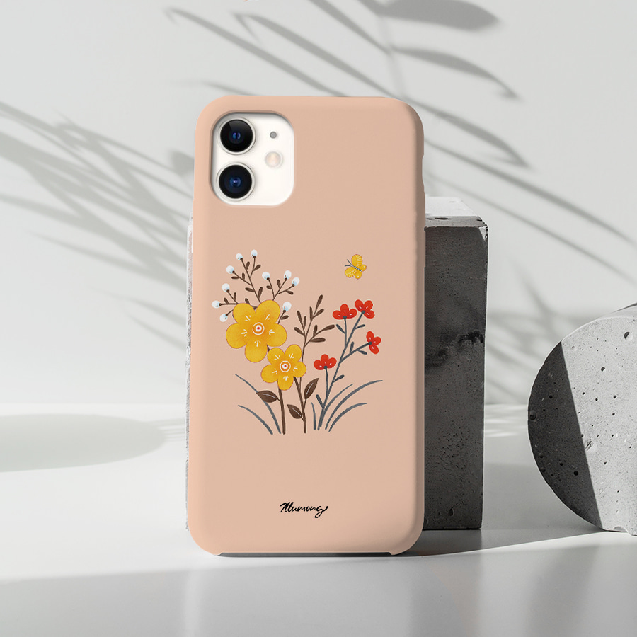 꽃과 나비3, 일루몽 폰케이스 디자인 슬림 젤리 범퍼 카드 아이폰 15 갤럭시 S24