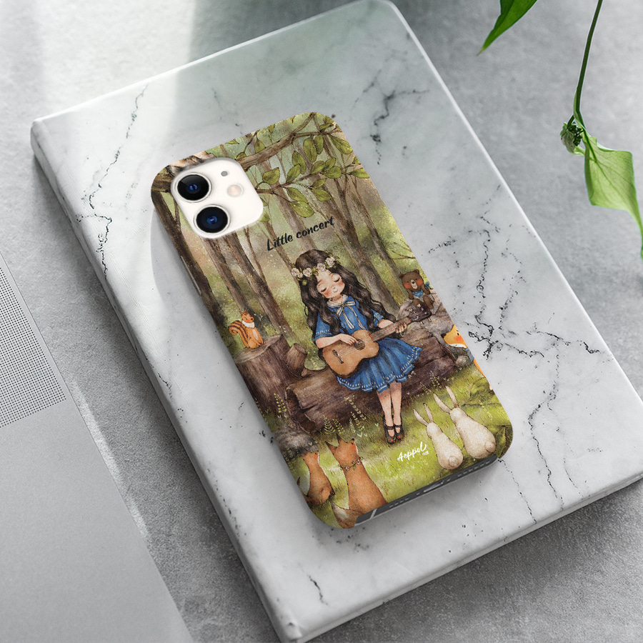 작은연주회, 애뽈 폰케이스 디자인 슬림 젤리 범퍼 카드 아이폰 15 갤럭시 S24