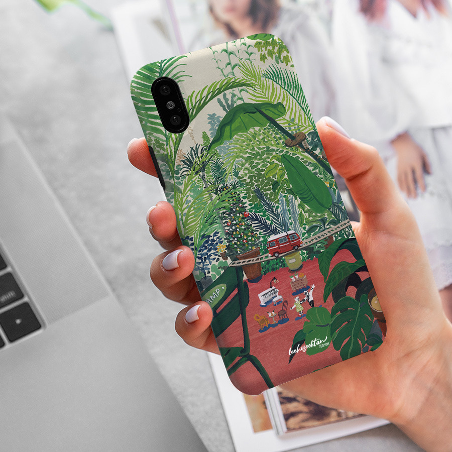 가든캠핑, 이호석탄 폰케이스 디자인 슬림 젤리 범퍼 카드 아이폰 15 갤럭시 S24
