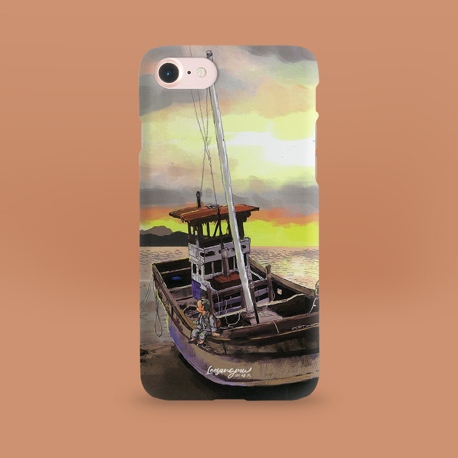 해질녘 배 위에서, 이상무 폰케이스 디자인 슬림 젤리 범퍼 카드 아이폰 15 갤럭시 S24