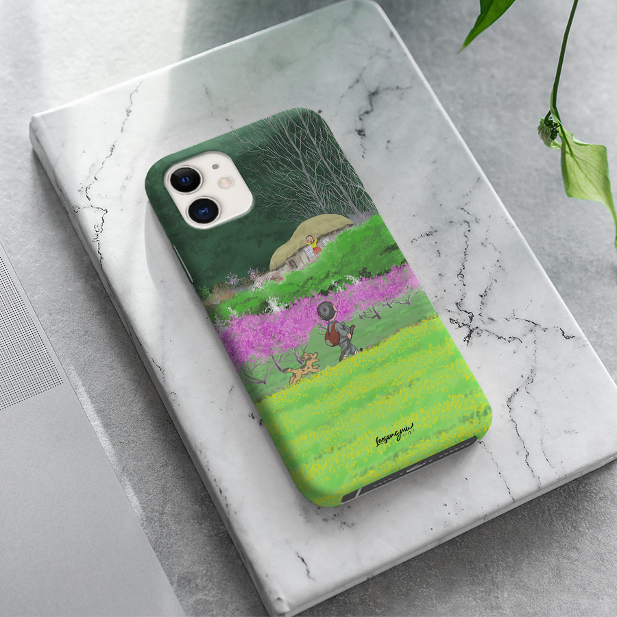 진달래 구경, 이상무 폰케이스 디자인 슬림 젤리 범퍼 카드 아이폰 15 갤럭시 S23