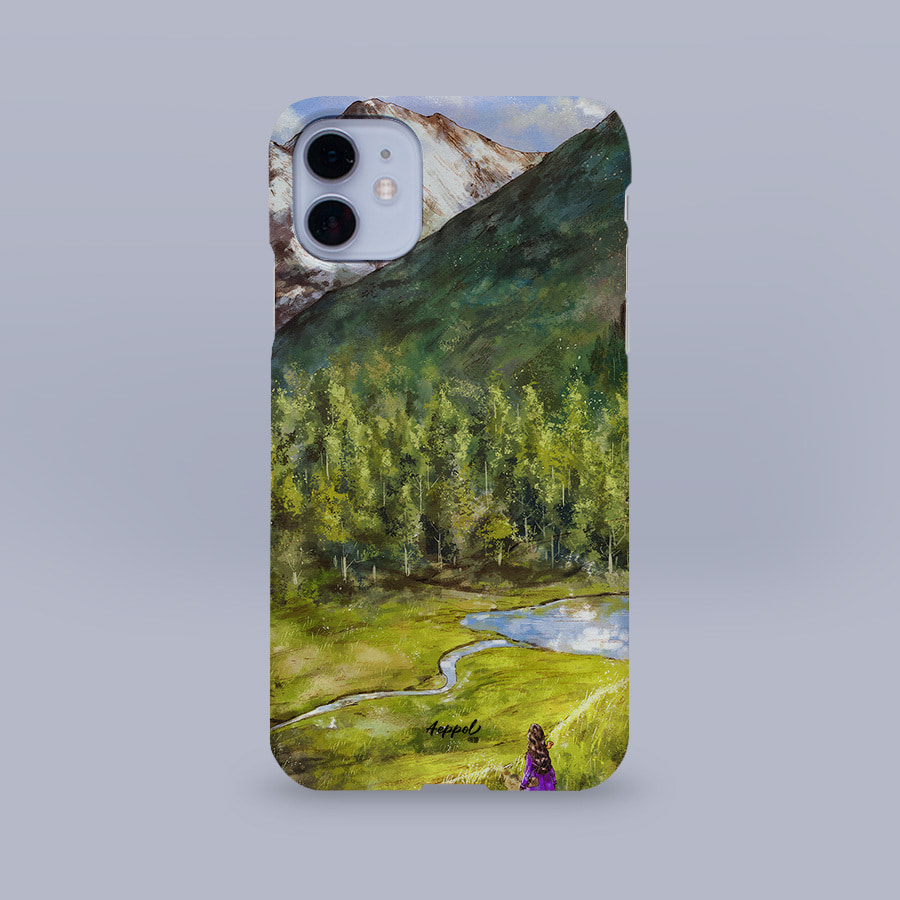봄이 번져옵니다, 애뽈 폰케이스 디자인 슬림 젤리 범퍼 카드 아이폰 15 갤럭시 S24