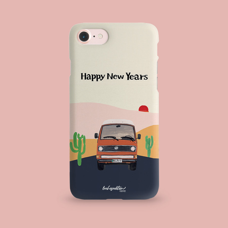 Happy New Years, 이호석탄 폰케이스 디자인 슬림 젤리 범퍼 카드 아이폰 15 갤럭시 S24