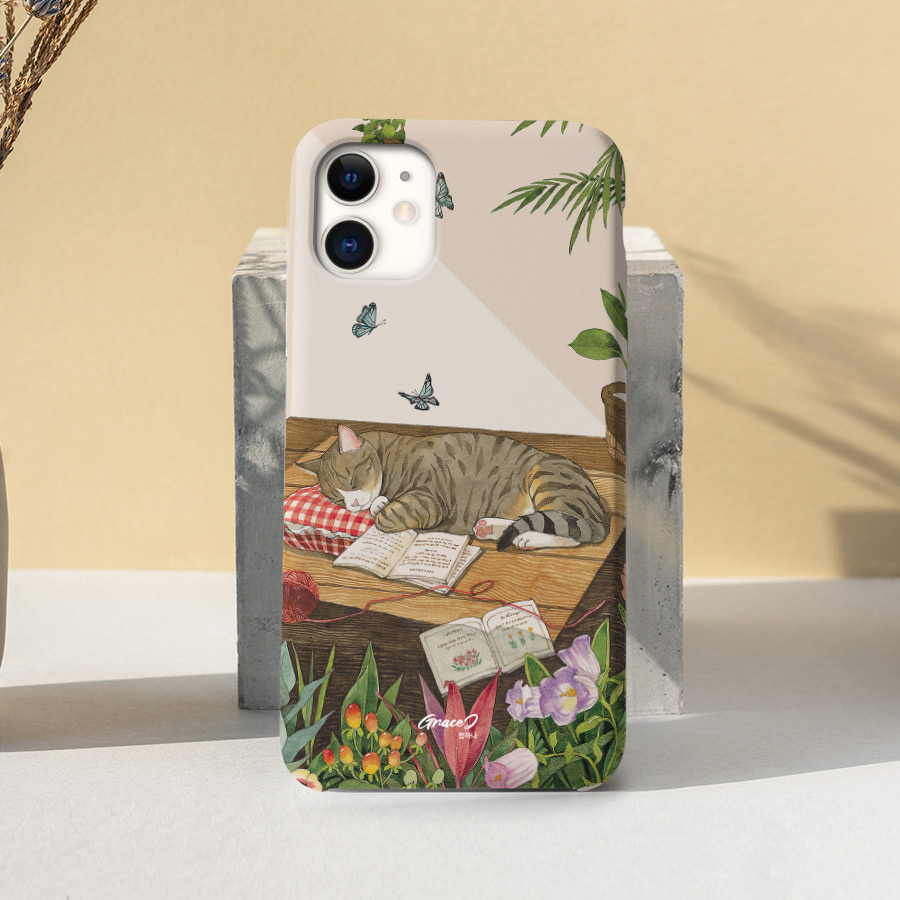 고양이의 예쁜 꿈, GraceJ 폰케이스 디자인 슬림 젤리 범퍼 카드 아이폰 15 갤럭시 S24