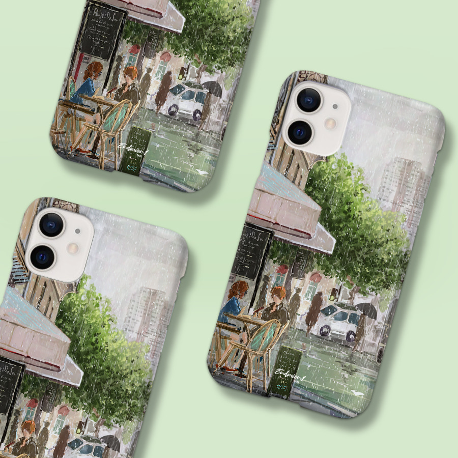 장마, 현현 폰케이스 디자인 슬림 젤리 범퍼 카드 아이폰 15 갤럭시 S23