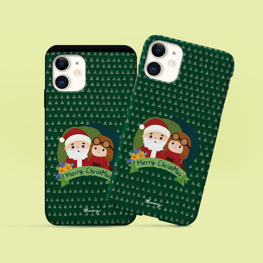 크리스마스 4, 일루몽 폰케이스 디자인 슬림 젤리 범퍼 카드 아이폰 15 갤럭시 S24