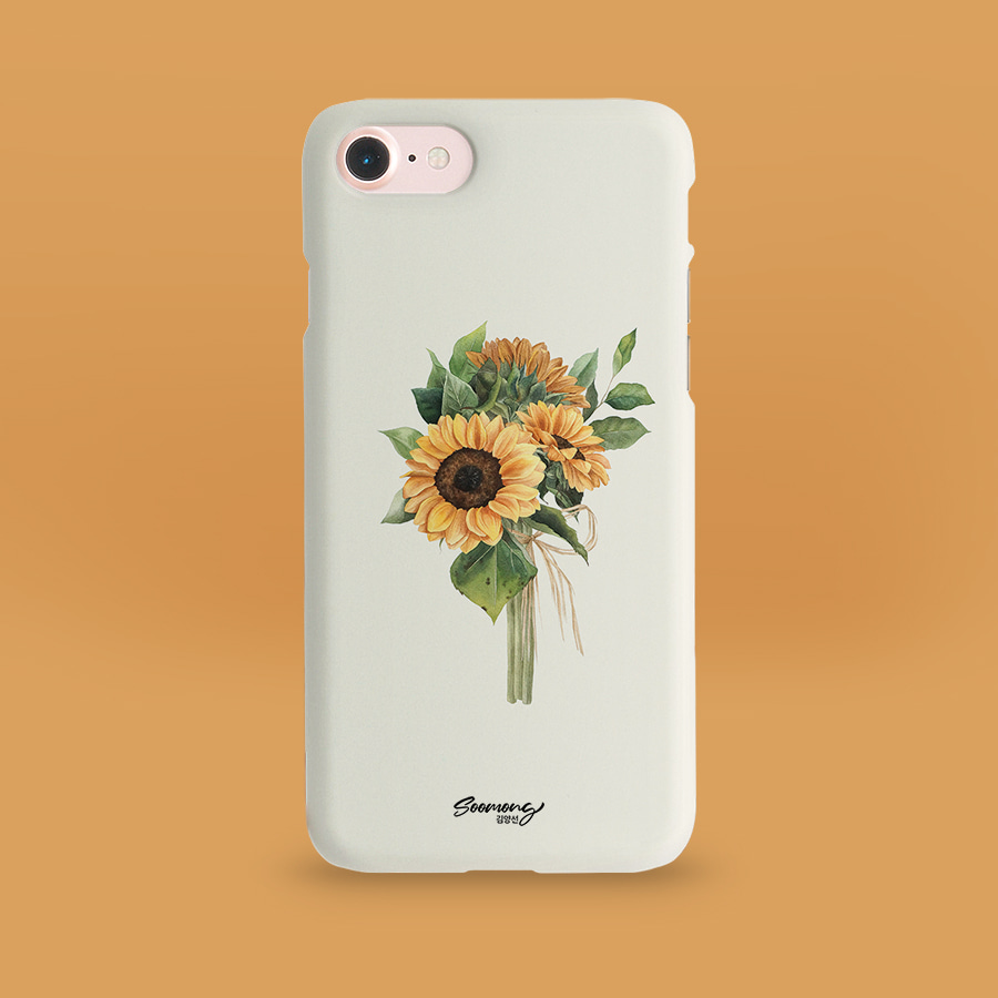 해바라기, soomong 폰케이스 디자인 슬림 젤리 범퍼 카드 아이폰 15 갤럭시 S24