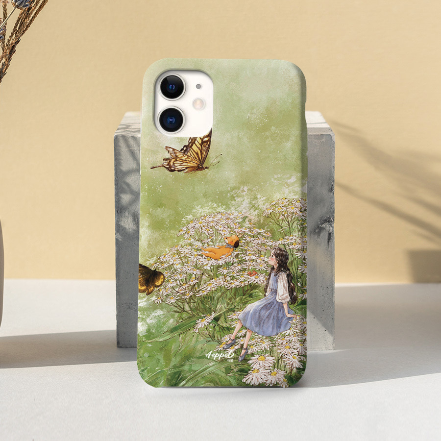 봄의 향기, 애뽈 폰케이스 디자인 슬림 젤리 범퍼 카드 아이폰 15 갤럭시 S24