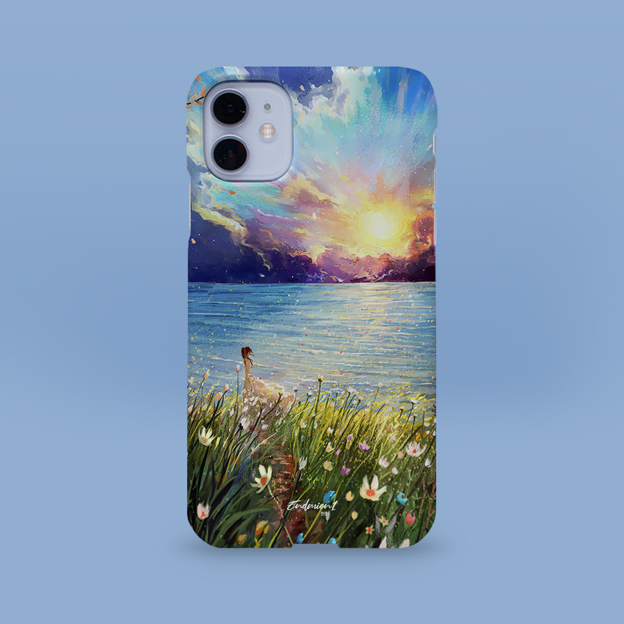바다에 피어난 꽃 2, 현현 폰케이스 디자인 슬림 젤리 범퍼 카드 아이폰 15 갤럭시 S24