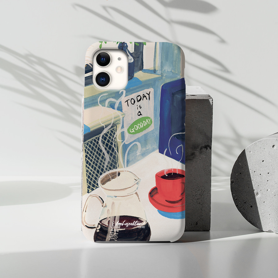 모닝커피, 이호석탄 폰케이스 디자인 슬림 젤리 범퍼 카드 아이폰 15 갤럭시 S24