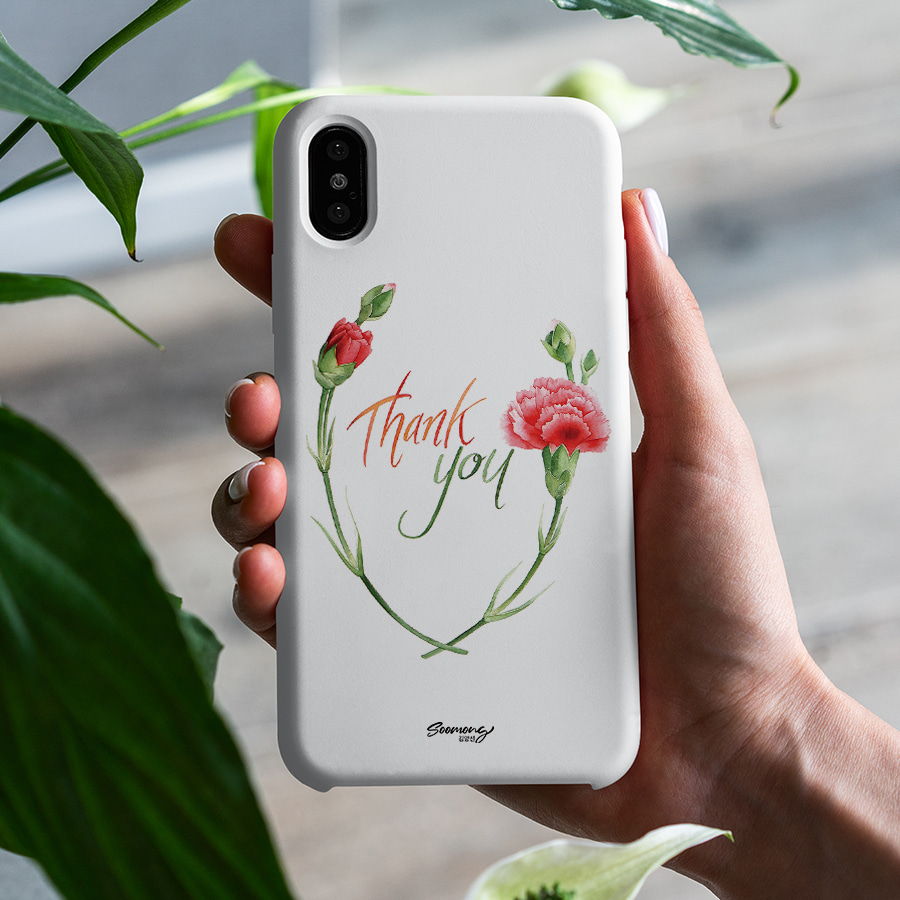 THANK YOU, soomong 폰케이스 디자인 슬림 젤리 범퍼 카드 아이폰 15 갤럭시 S24