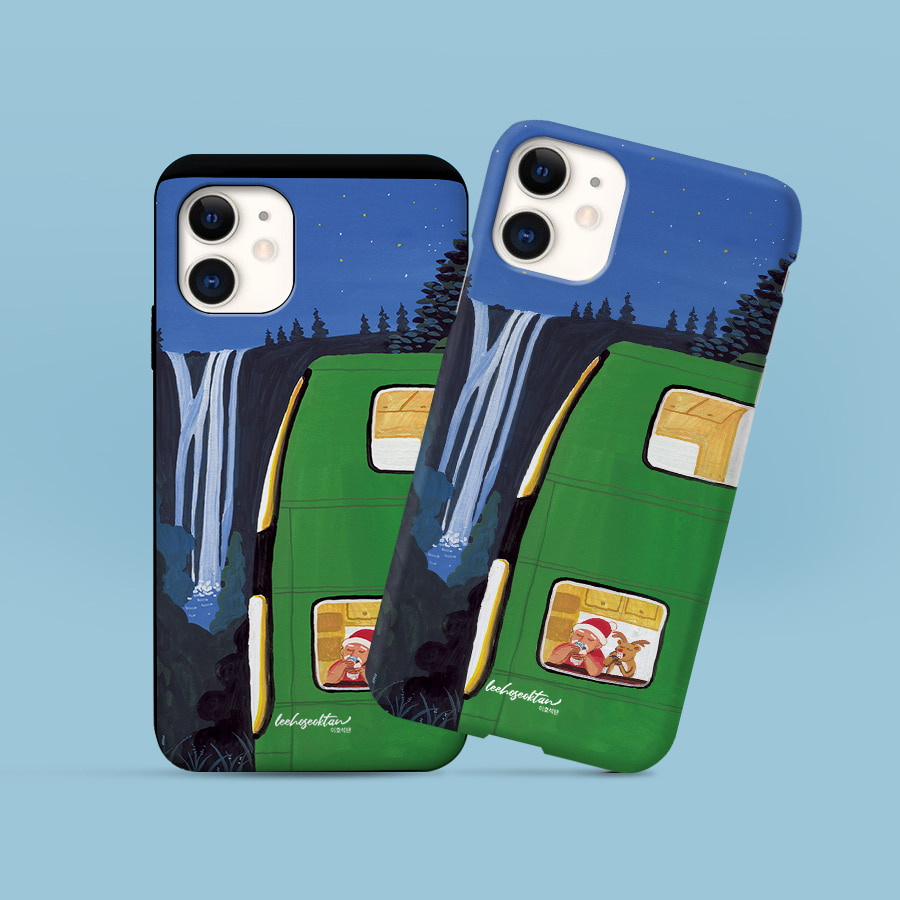 산속캠핑, 이호석탄 폰케이스 디자인 슬림 젤리 범퍼 카드 아이폰 15 갤럭시 S24