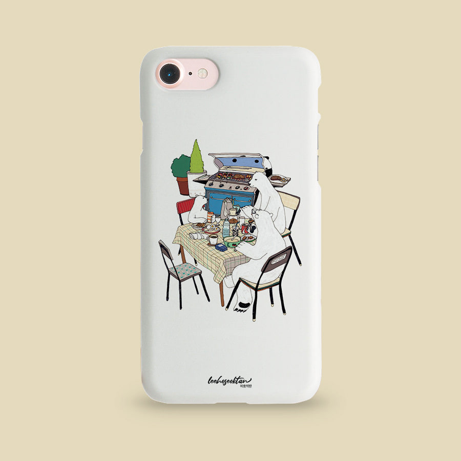 냠냠냠 바베큐파티, 이호석탄 폰케이스 디자인 슬림 젤리 범퍼 카드 아이폰 15 갤럭시 S24