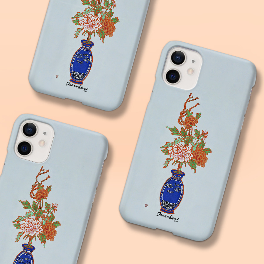 계절의 향기 모란, 김제민 폰케이스 디자인 슬림 젤리 범퍼 카드 아이폰 15 갤럭시 S24