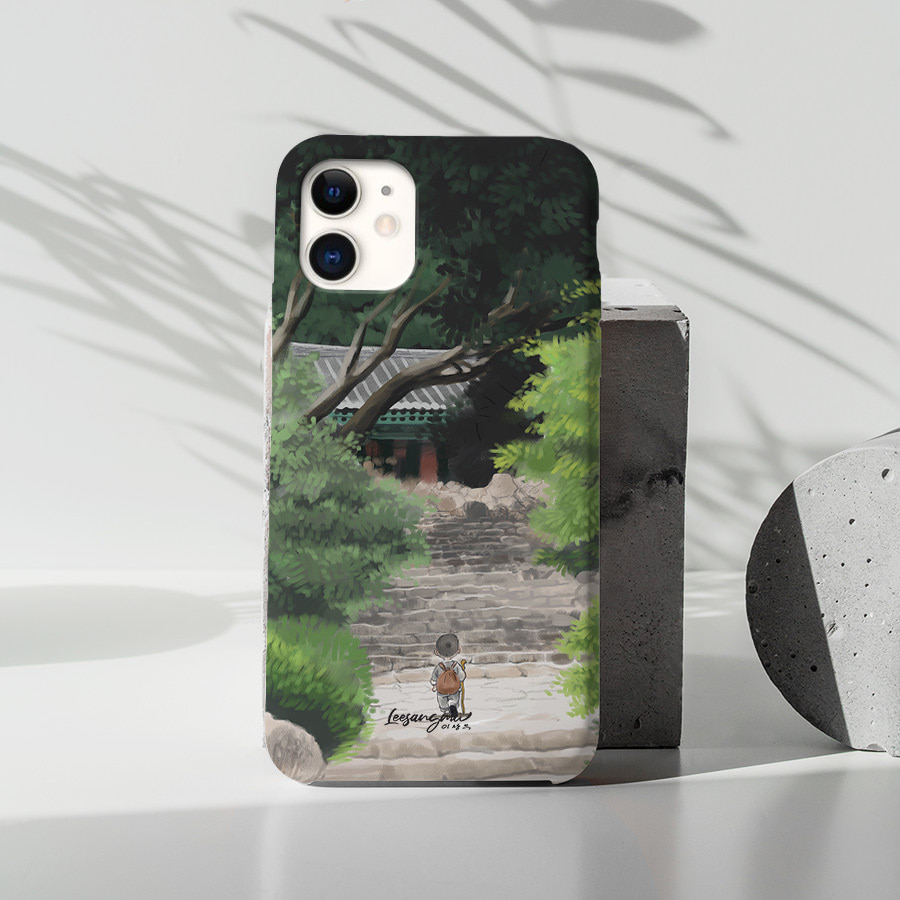 산사와 동자승, 이상무 폰케이스 디자인 슬림 젤리 범퍼 카드 아이폰 15 갤럭시 S24