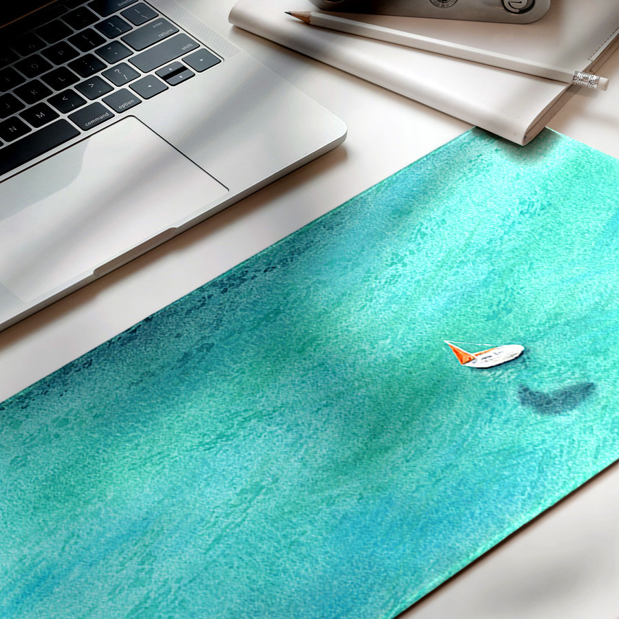 The sea, 김소라 장패드 데스크 책상 키보드 마우스 대형 매트 명화 디자인