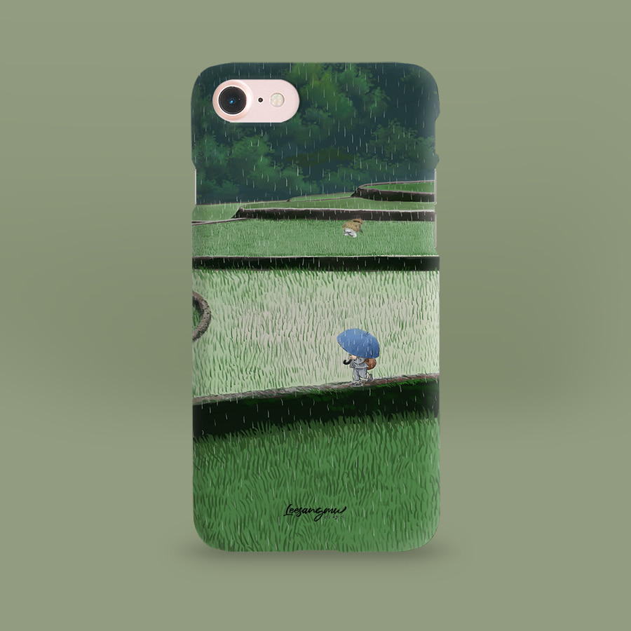 비오는 논두렁, 이상무 폰케이스 디자인 슬림 젤리 범퍼 카드 아이폰 15 갤럭시 S24