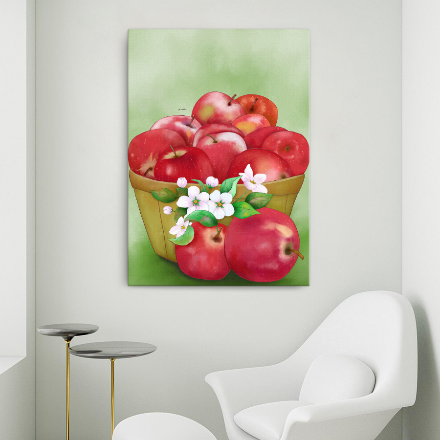 사과 풍요로운 축복 푸르나 작가 작품 그림 액자 캔버스 포스터 인테리어 A규격