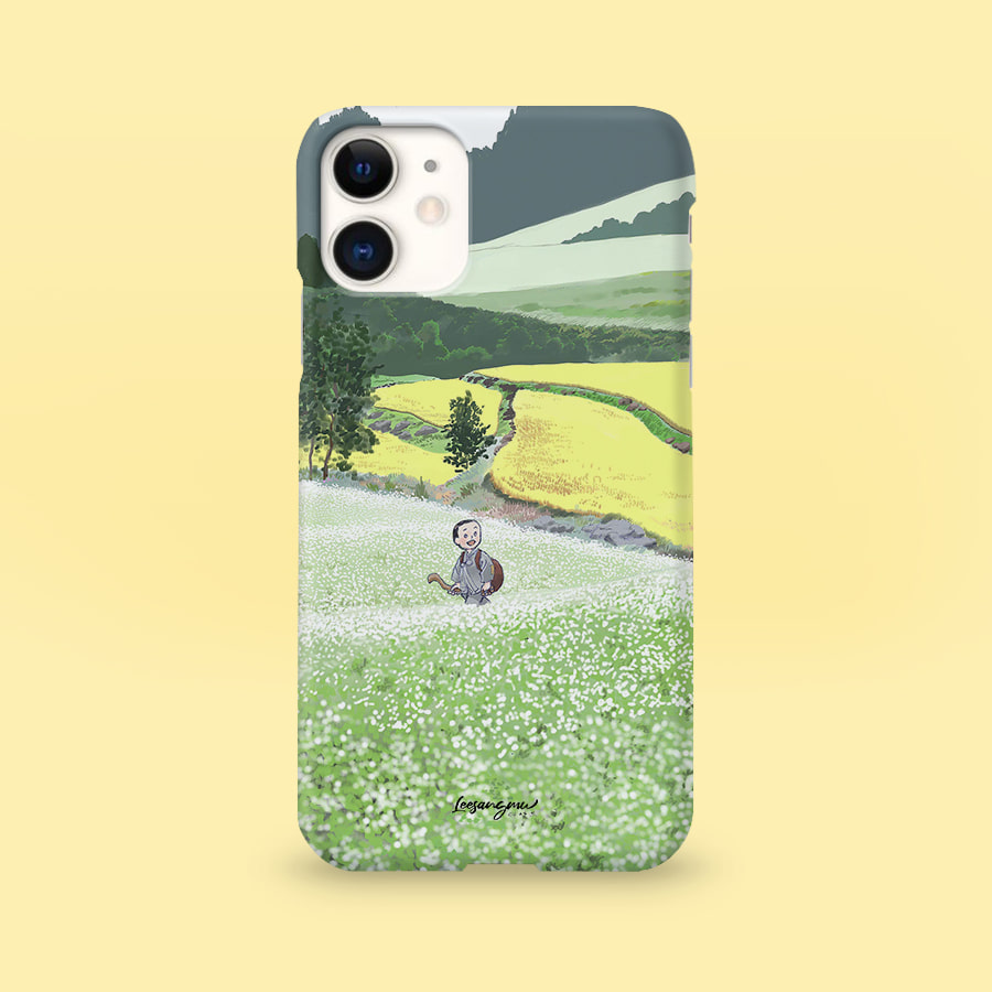 들꽃과 벼, 이상무 폰케이스 디자인 슬림 젤리 범퍼 카드 아이폰 15 갤럭시 S23