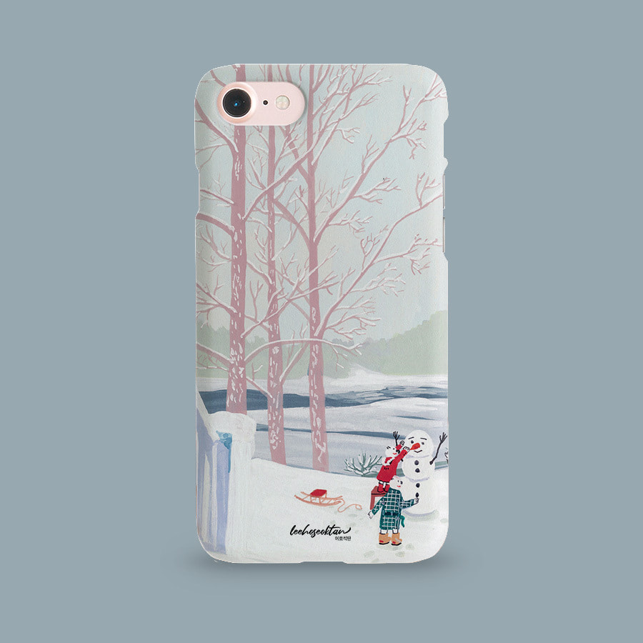 눈사람, 이호석탄 폰케이스 디자인 슬림 젤리 범퍼 카드 아이폰 15 갤럭시 S24