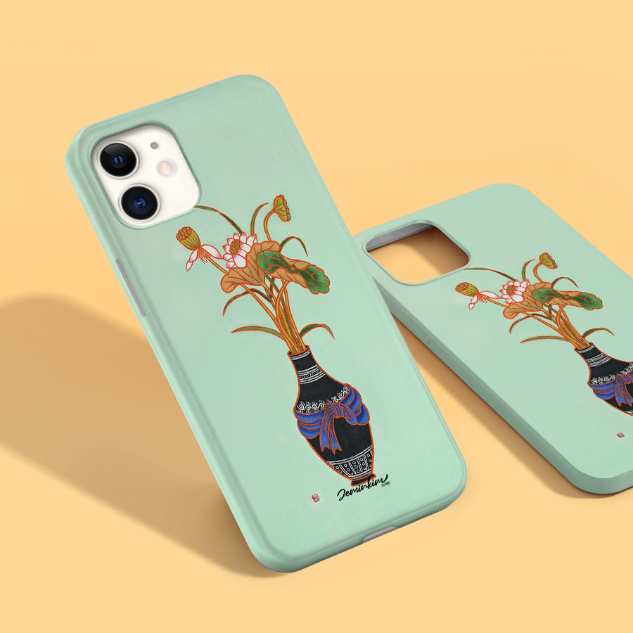 계절의향기 연꽃, 김제민 폰케이스 디자인 슬림 젤리 범퍼 카드 아이폰 15 갤럭시 S24