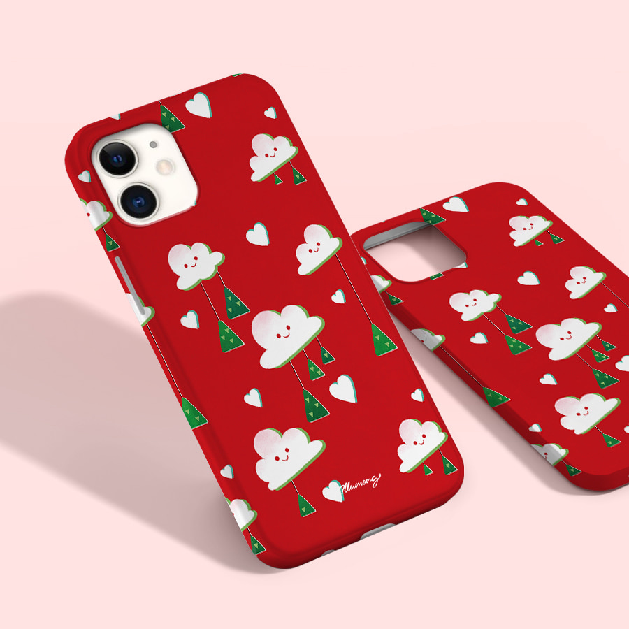 크리스마스 3, 일루몽 폰케이스 디자인 슬림 젤리 범퍼 카드 아이폰 15 갤럭시 S24
