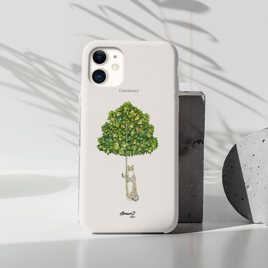 나무우산, GraceJ 폰케이스 디자인 슬림 젤리 범퍼 카드 아이폰 15 갤럭시 S24