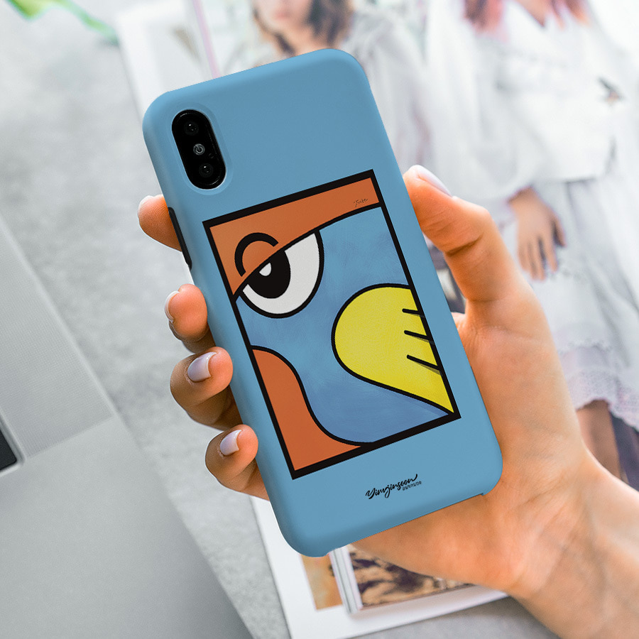 Big bluebird, 글림작가 임진순 폰케이스 디자인 슬림 젤리 범퍼 카드 아이폰 15 갤럭시 S24