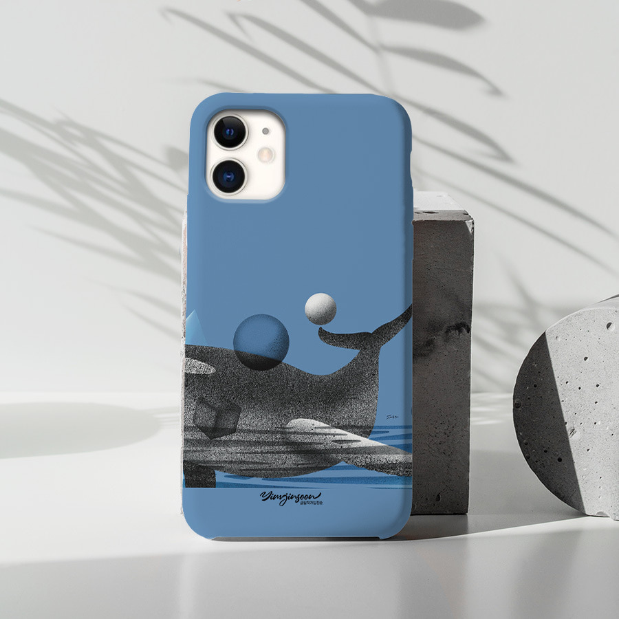 Pointage Whale, 글림작가 임진순 폰케이스 디자인 슬림 젤리 범퍼 카드 아이폰 15 갤럭시 S24