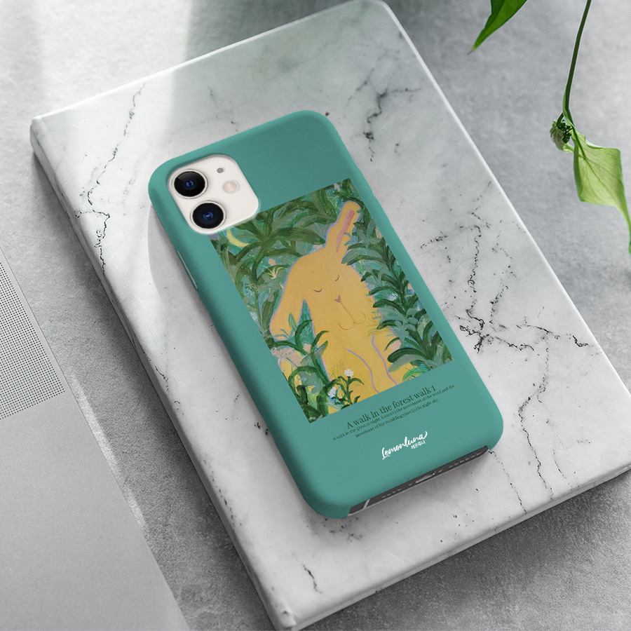 풀숲산책1, 레몬루나 폰케이스 디자인 슬림 젤리 범퍼 카드 아이폰 15 갤럭시 S24