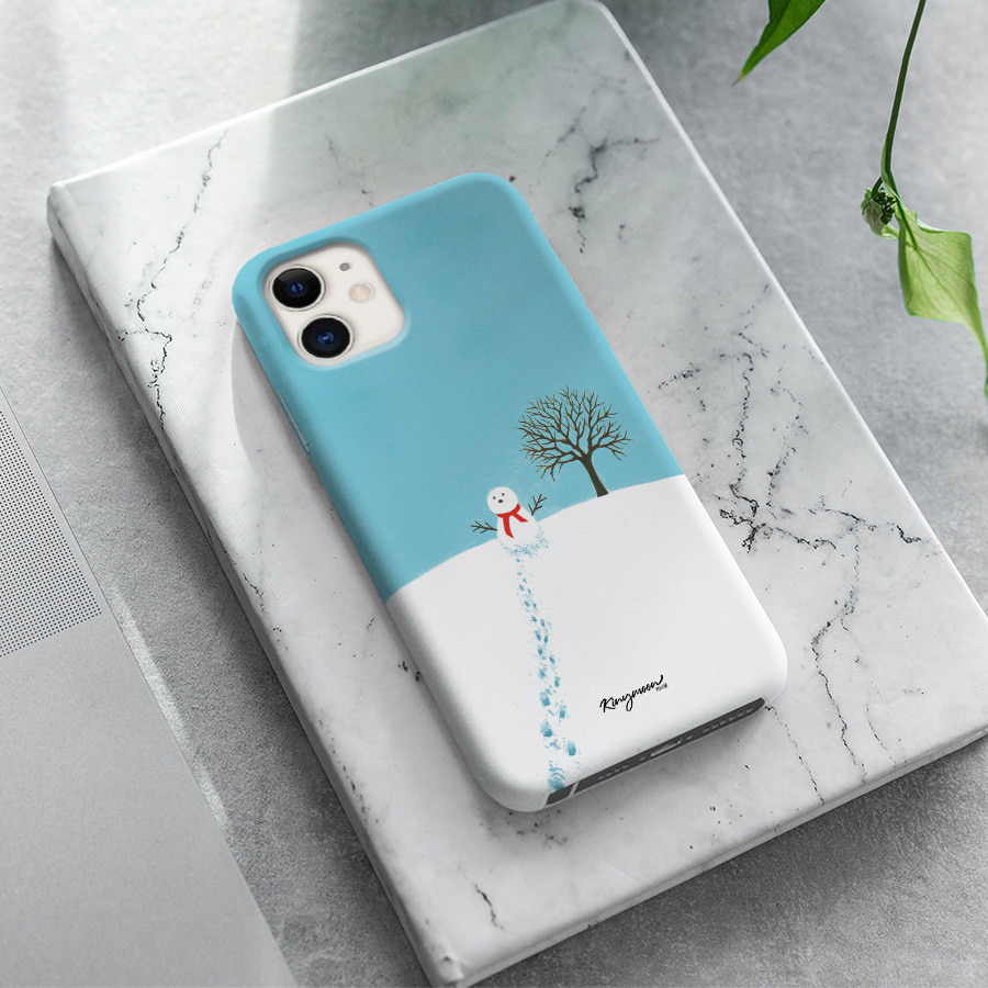 눈사람, 키니문 폰케이스 디자인 슬림 젤리 범퍼 카드 아이폰 15 갤럭시 S24