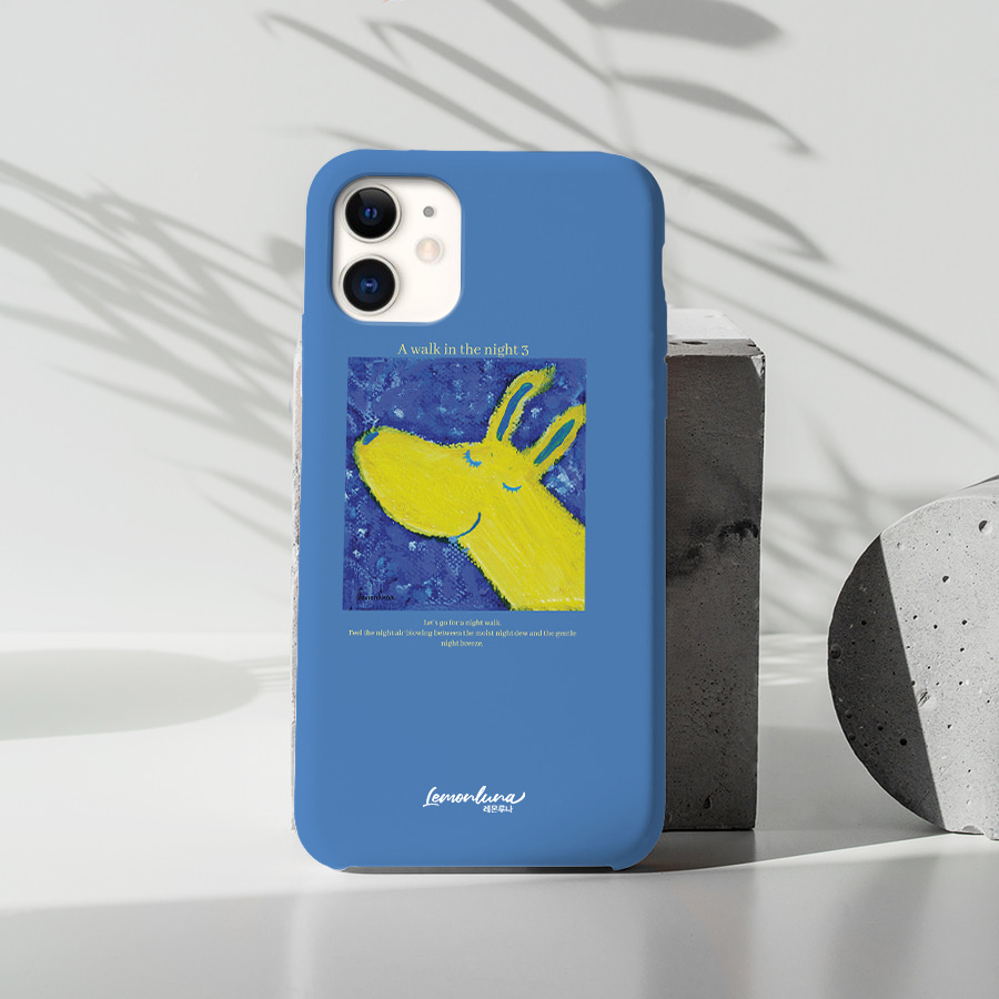 밤산책3, 레몬루나 폰케이스 디자인 슬림 젤리 범퍼 카드 아이폰 15 갤럭시 S24