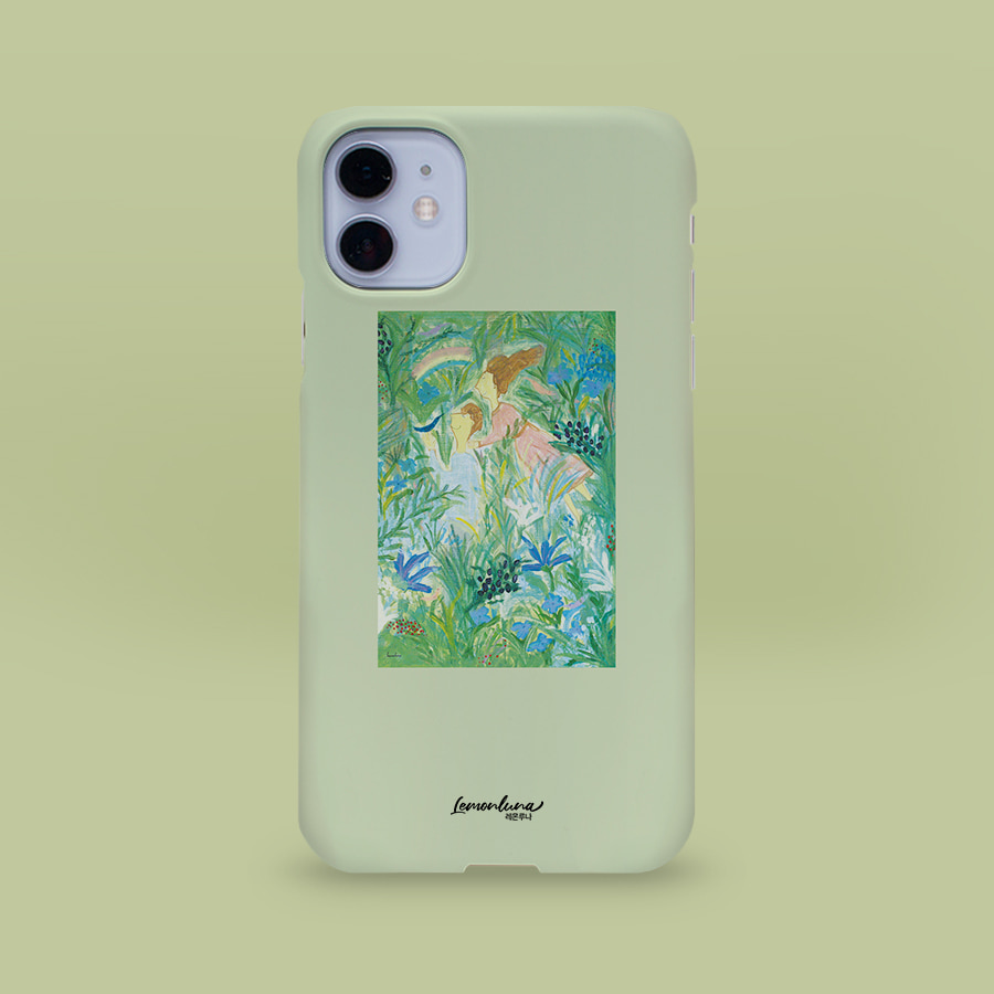 마음의 정원, 레몬루나 폰케이스 디자인 슬림 젤리 범퍼 카드 아이폰 15 갤럭시 S24